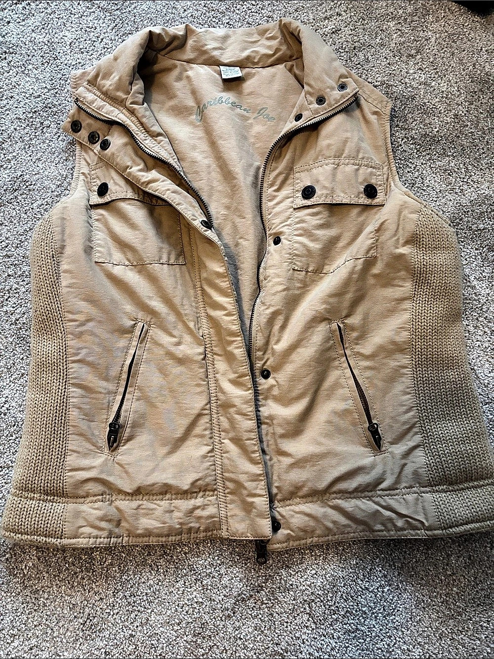 Caribbean Joe women’s Utility vest- tan color